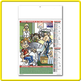 Art. 222 Calendario illustrato personalizzabile